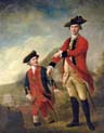 Double Portrait of Lieutenant General the Hon Philip Sherard and Captain William Tiffin at the Battle of Brucke Muhle